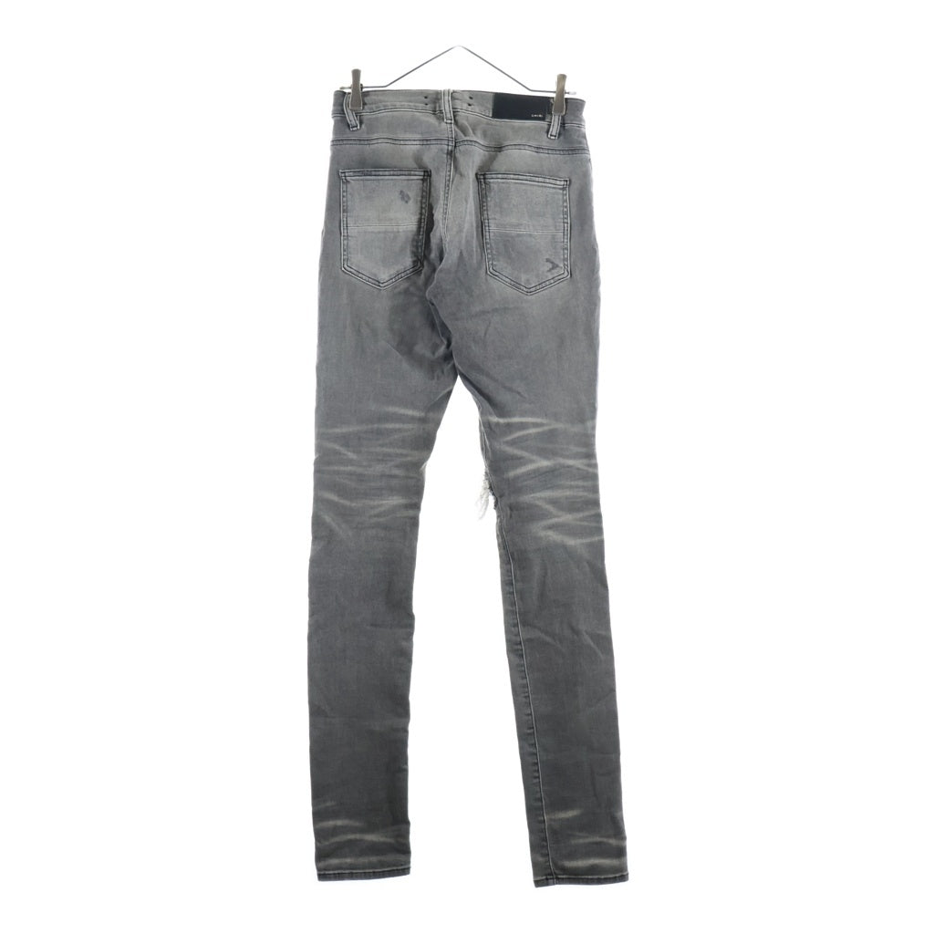 AMIRI(アミリ) MX1 JEAN ダメージ加工 スキニーデニムパンツ グレー