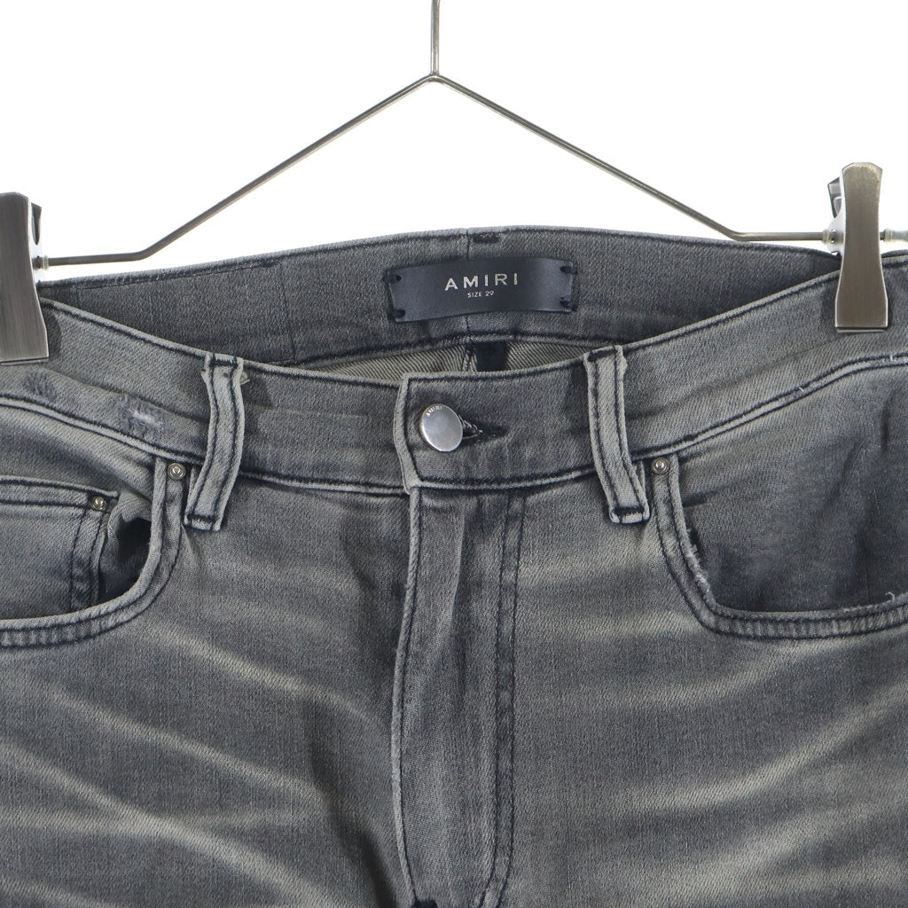 AMIRI(アミリ) MX1 JEAN ダメージ加工 スキニーデニムパンツ グレー