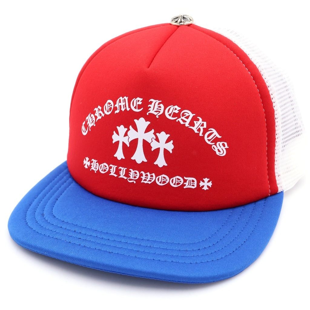 CHROME HEARTS(クロムハーツ) Trucker Cap King Taco キングタコ トラッカーキャップ 帽子 レッド/ホワイト/ブルー