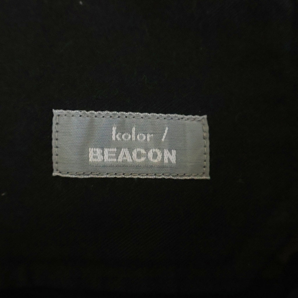 kolor BEACON(カラービーコン) 19AW Wool Saxony Easy Pants ウールイージーパンツ ブラック 19WBM-P02138