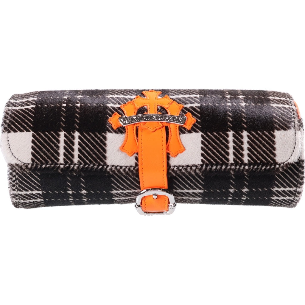 CHROME HEARTS(クロムハーツ) JEWELRY ROLL 3CEMETERY ジュエリーロール 3セメタリークロス ハラコ 時計入れ マルチ