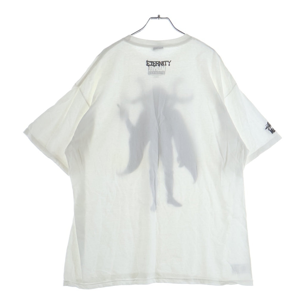 STUSSY(ステューシー) × Marvel マーベル Eternity エタニティ プリント 半袖Tシャツ カットソー ホワイト