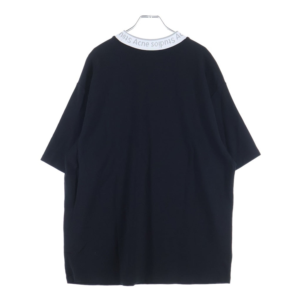 Acne Studios(アクネ ストゥディオズ) 20SS Extorr Logo Tee FN-MN-TSHI000119 ネックロゴ 半袖Tシャツ カットソー ブラック