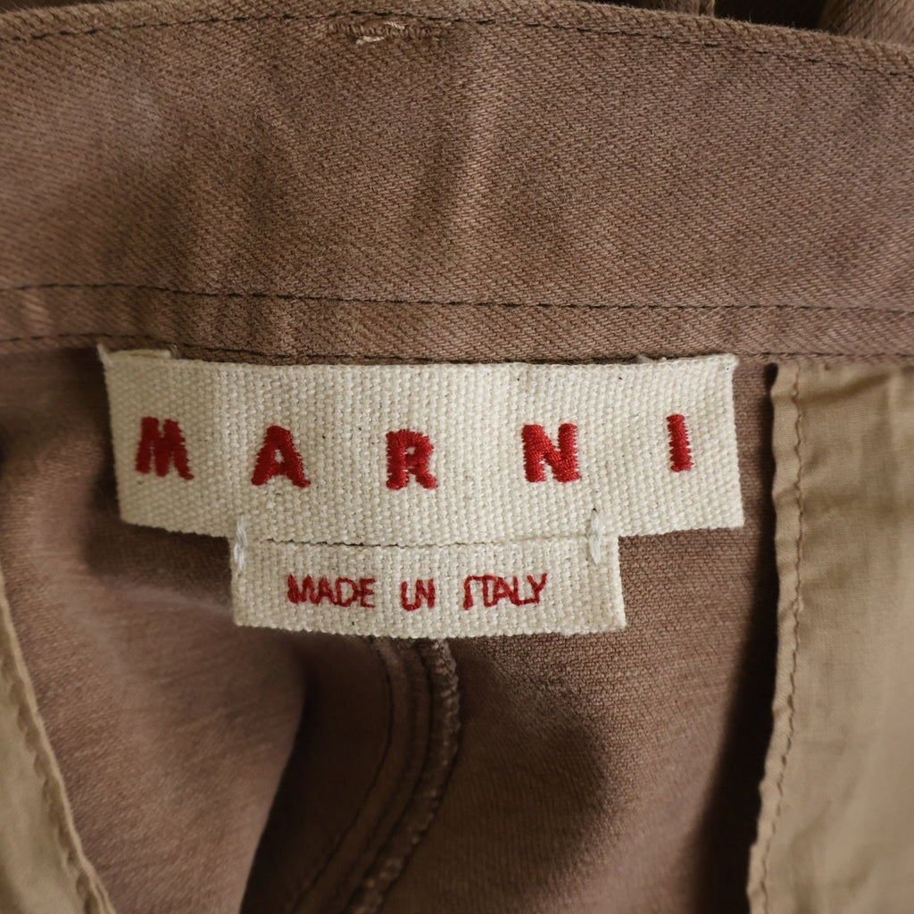 MARNI(マルニ) 24SS x PalomaE BrownContrast Stitching Jeans ブラウン ステッチ ジーンズ PAJD0497S0 USCW76