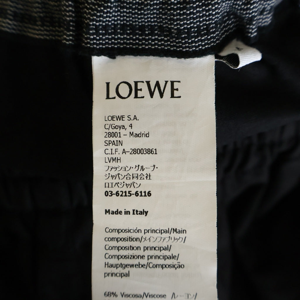 LOEWE(ロエベ) Cropped Trousers H616Y04XA7 クロップド トラウザーズ パンツ ブラック
