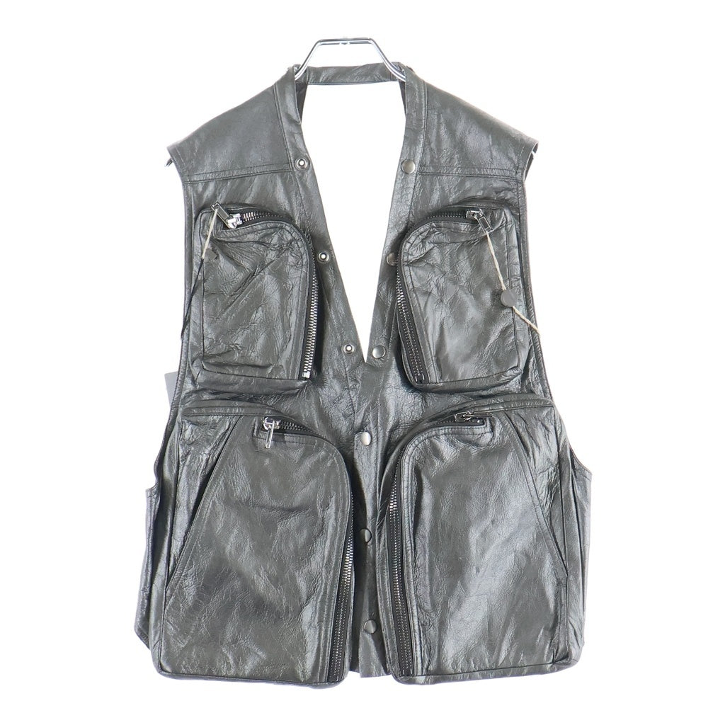 Rick Owens(リックオウエンス) 25SS Cargo Vest GUNMETAL RU01E5767-LBAM カーゴベスト シルバー