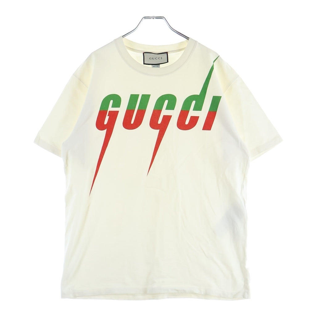 GUCCI(グッチ) Blade Print Tee フロント ブレードプリント 半袖Tシャツ カットソー ホワイト
