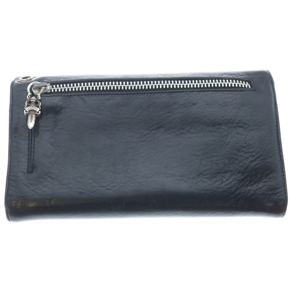 CHROME HEARTS(クロムハーツ) WAVE ウェーブ レザーウォレット 財布 ブラック