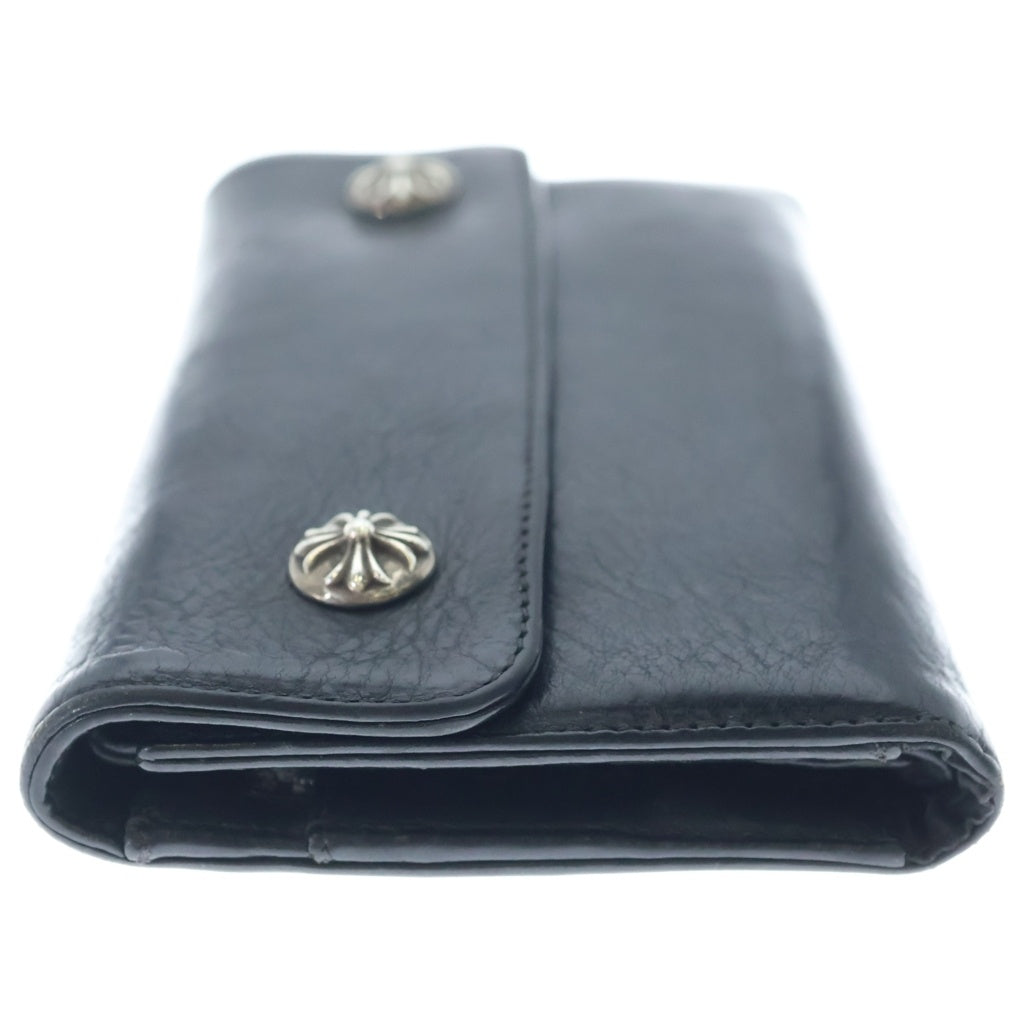 CHROME HEARTS(クロムハーツ) WAVE ウェーブ レザーウォレット 財布 ブラック