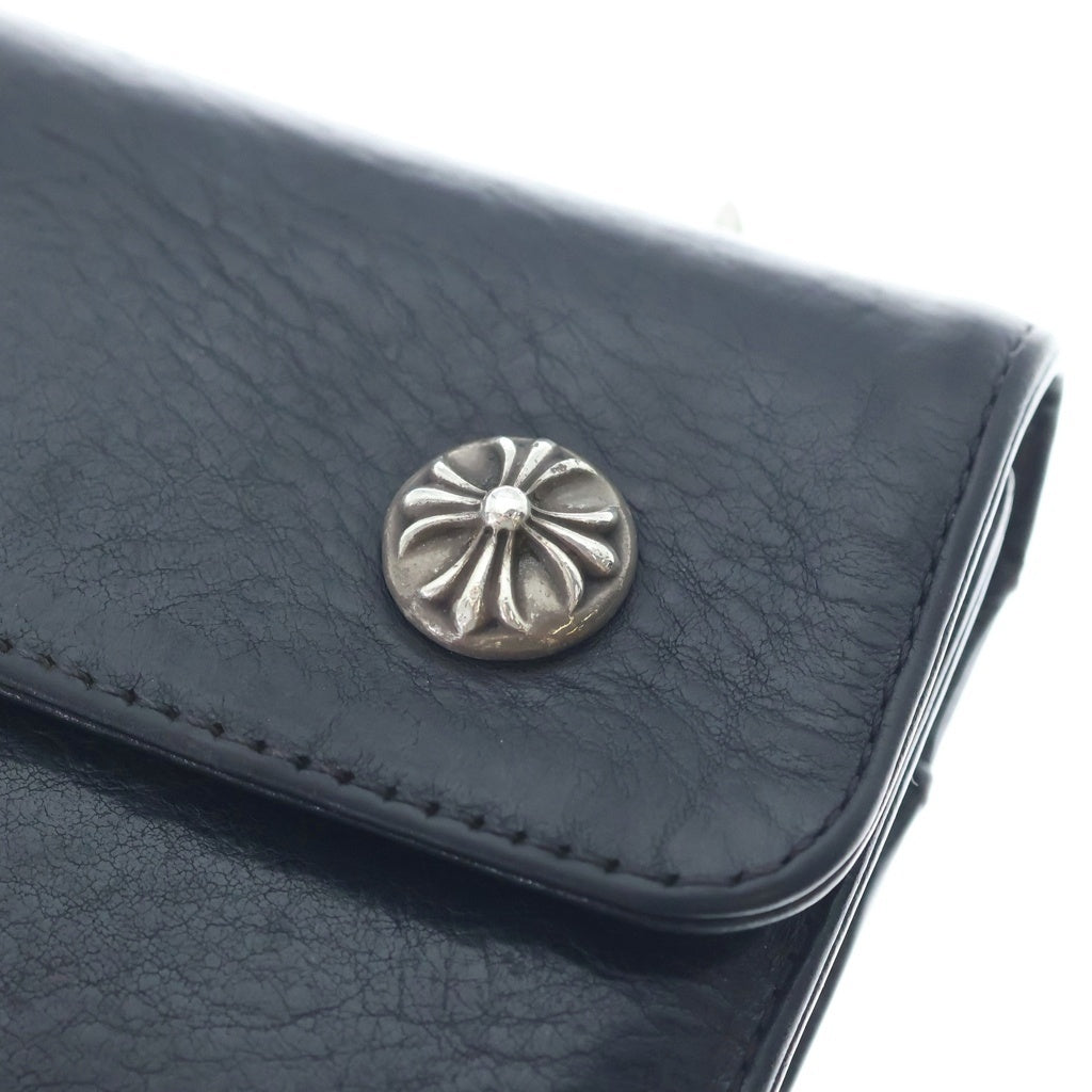 CHROME HEARTS(クロムハーツ) WAVE ウェーブ レザーウォレット 財布 ブラック