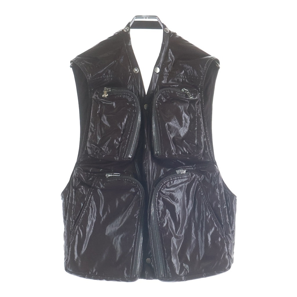 Rick Owens(リックオウエンス) 25SS Cargo Vest RU01E5767-MCT コーティング加工 カーゴベスト ブラウン