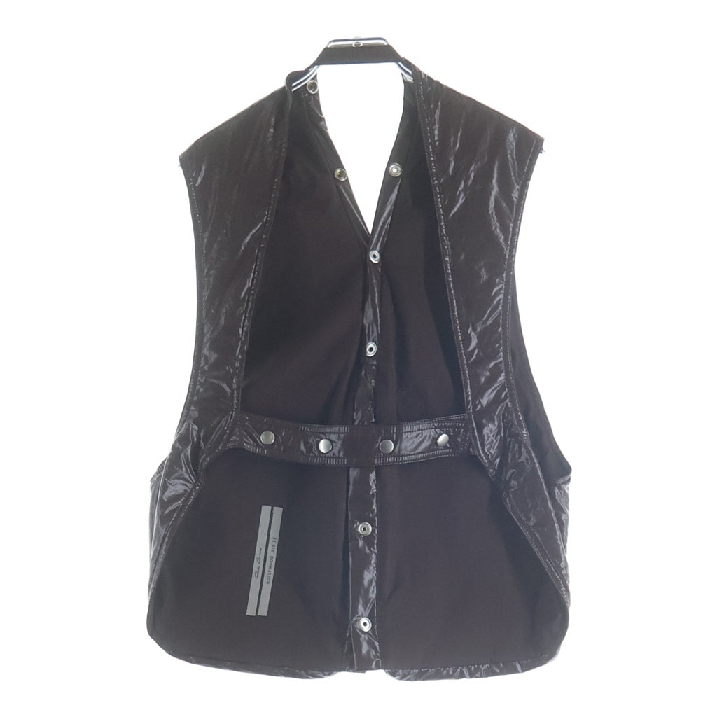 Rick Owens(リックオウエンス) 25SS Cargo Vest RU01E5767-MCT コーティング加工 カーゴベスト ブラウン