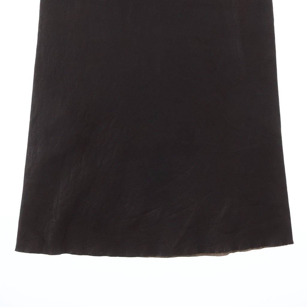 Rick Owens(リックオウエンス) 25SS Leather Bolan Bootcut Long Pants RP01E7329-LSV レザー ボラン ブーツカット ロングパンツ ブラウン