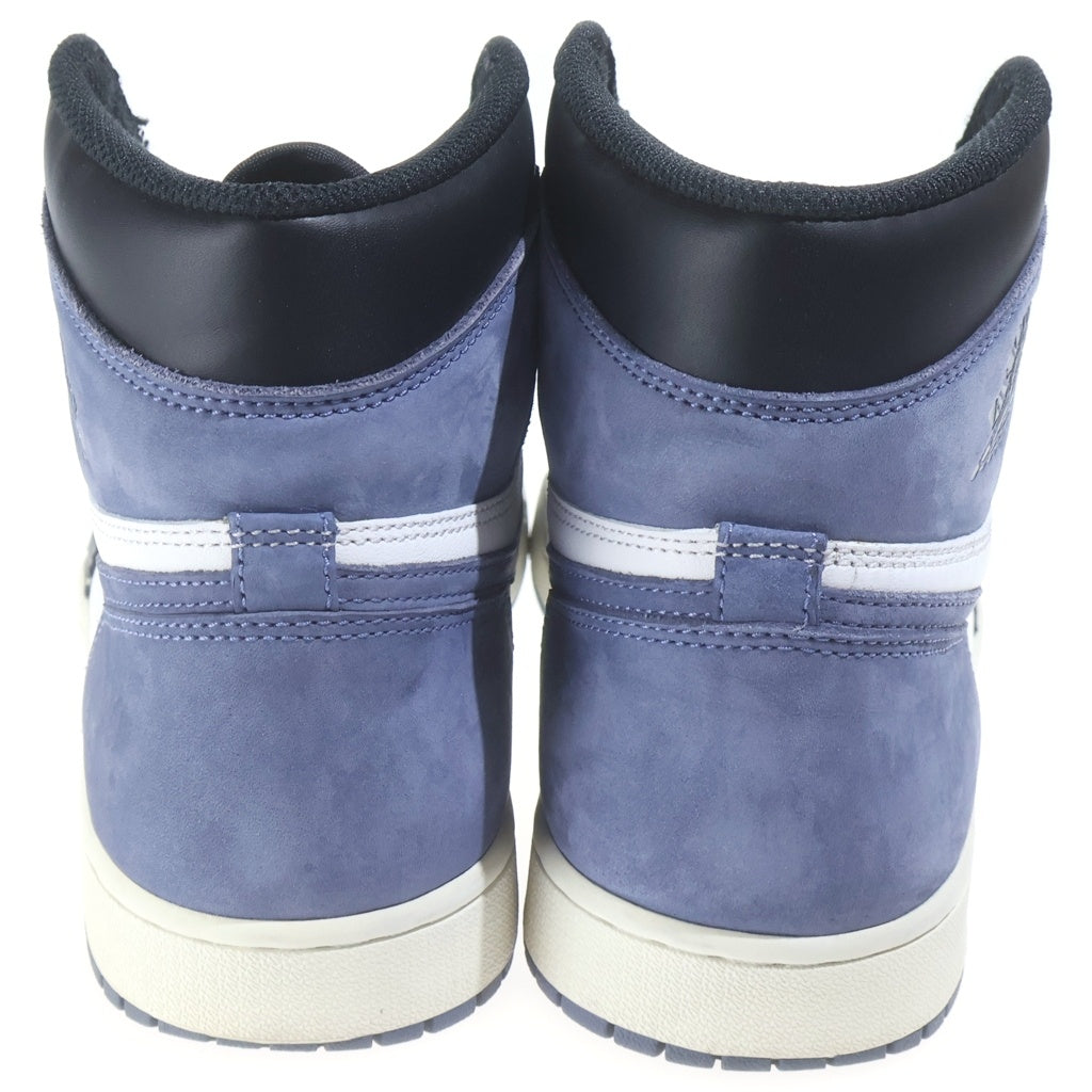 NIKE(ナイキ) Air Jordan 1 Retro High Blue Moon エアジョーダン1 レトロ ハイ ブルームーン US10/28.0cm ブルー/ブラック 555088-115