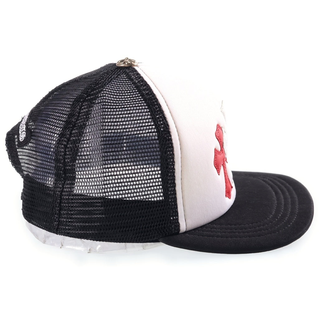 CHROME HEARTS(クロムハーツ) Tricolor Triple Cross Patch Trucker Cap トリプルクロスパッチ トラッカーキャップ メッシュ ブラック