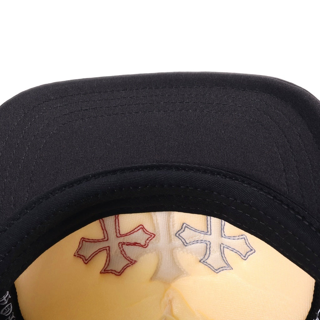 CHROME HEARTS(クロムハーツ) Tricolor Triple Cross Patch Trucker Cap トリプルクロスパッチ トラッカーキャップ メッシュ ブラック
