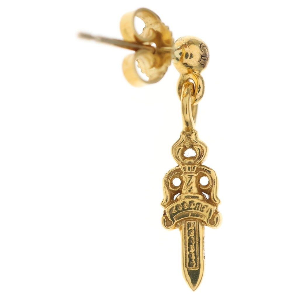 CHROME HEARTS(クロムハーツ) 22k DRP STCK DGGR スタックダガー ドロップピアス ゴールド