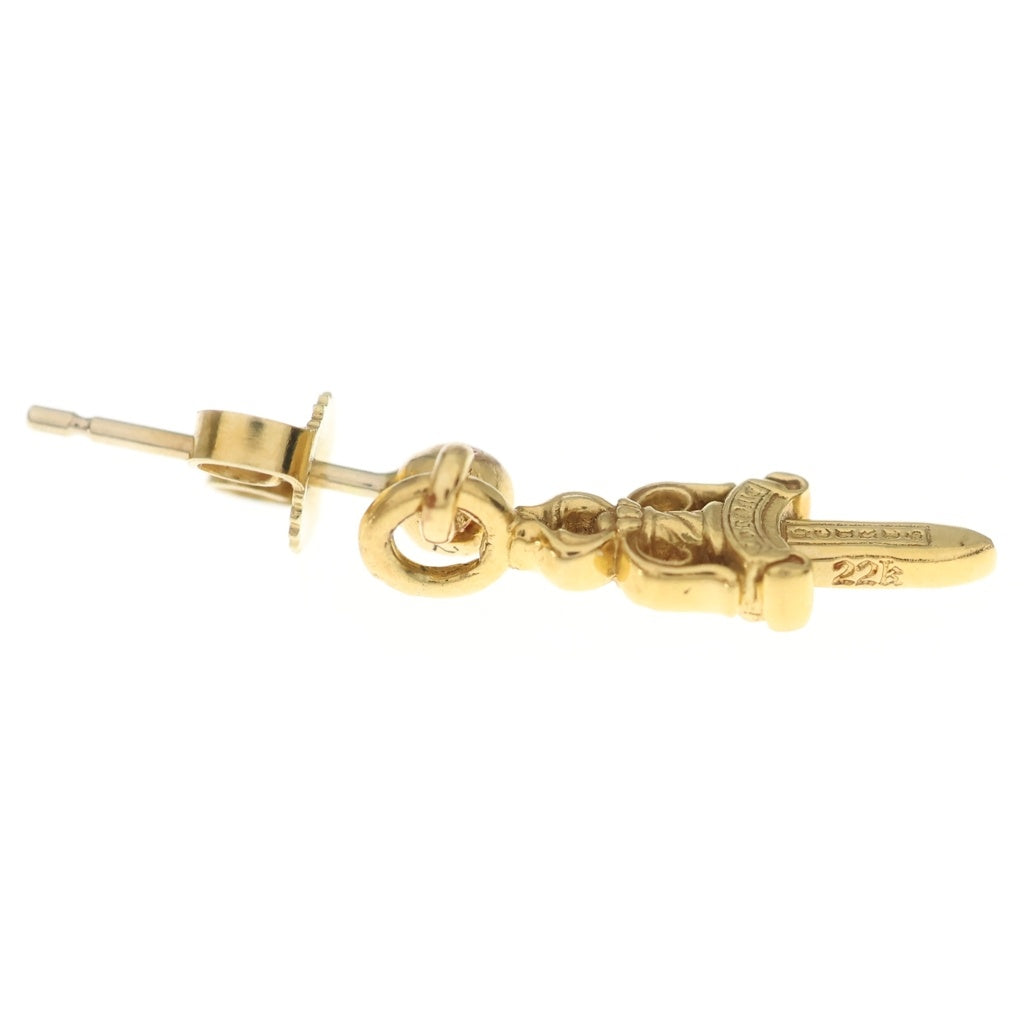 CHROME HEARTS(クロムハーツ) 22k DRP STCK DGGR スタックダガー ドロップピアス ゴールド
