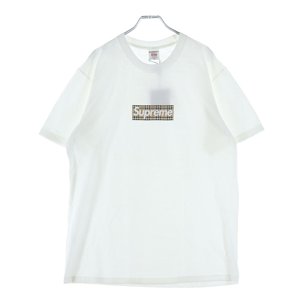 SUPREME(シュプリーム) ×BURBERRY 22SS Box Logo Tee バーバリー ボックスロゴ 半袖Tシャツ カットソー ホワイト