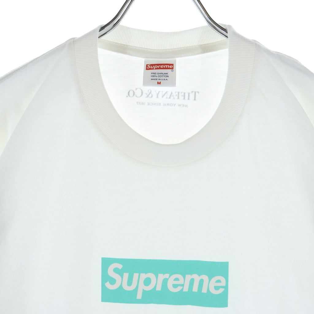 SUPREME(シュプリーム) ×Tiffany&Co. 21AW Box Logo Tee ティファニー ボックスロゴ 半袖Tシャツ カットソー ホワイト