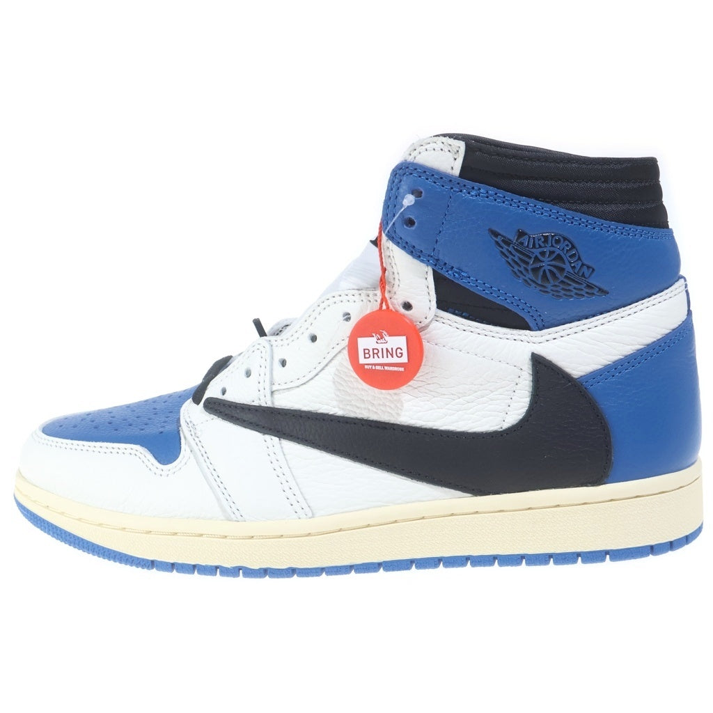 NIKE(ナイキ) ×トラヴィススコット× fragment design Air Jordan 1 Retro High フラグメントデザイン エアジョーダン1 レトロ ハイ OG SP ハイカットスニーカー US9.5/27.5cm DH3227-105