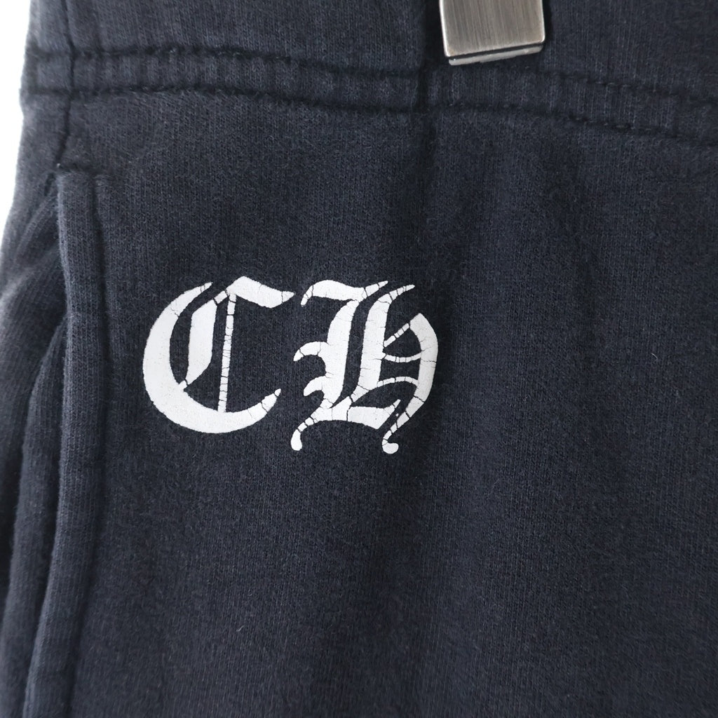 CHROME HEARTS(クロムハーツ) RS3 Cross Vertical Logo Sweat Pants Size XL クロムハーツ RS3クロス ヴァーティカルロゴ スウェットパンツ ブラック