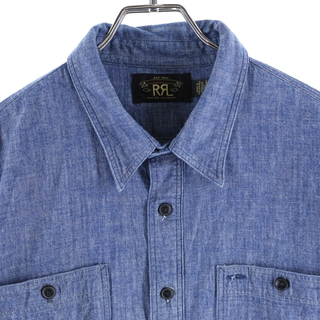 RRL(ダブルアールエル) 胸ポケット 長袖シャツ 0200011589 インディゴ