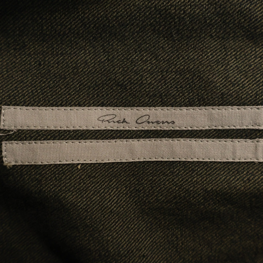 Rick Owens(リックオウエンス) 25AW FOGPOCKET OUTERSHIRT フォグポケット 長袖シャツ デニム ジャケット インディゴ RU02E1237-DKDEG