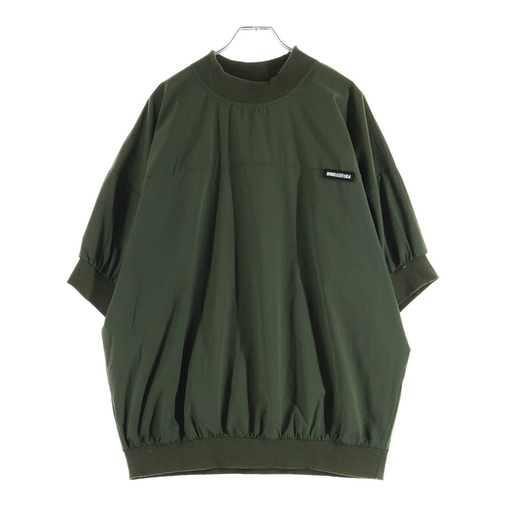 WIND AND SEA(ウィンダンシー) 20SS NYLON PULLOVER WDS-20S2-TPS-01 ナイロン プルオーバー 半袖Tシャツ グリーン