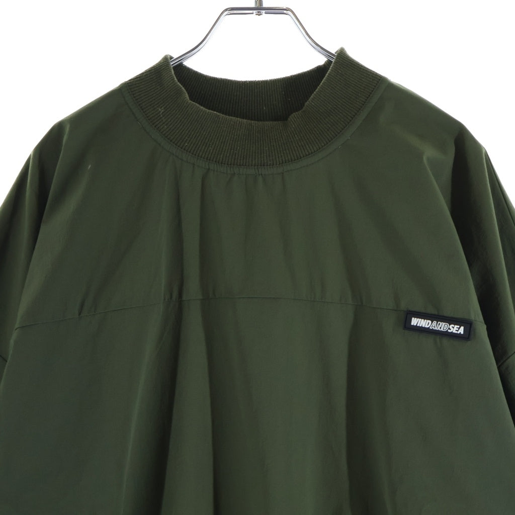 WIND AND SEA(ウィンダンシー) 20SS NYLON PULLOVER WDS-20S2-TPS-01 ナイロン プルオーバー 半袖Tシャツ グリーン