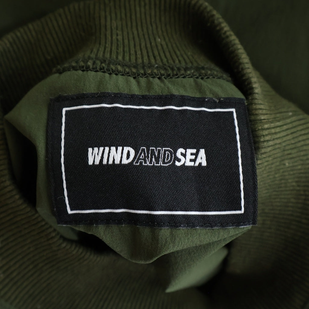 WIND AND SEA(ウィンダンシー) 20SS NYLON PULLOVER WDS-20S2-TPS-01 ナイロン プルオーバー 半袖Tシャツ グリーン