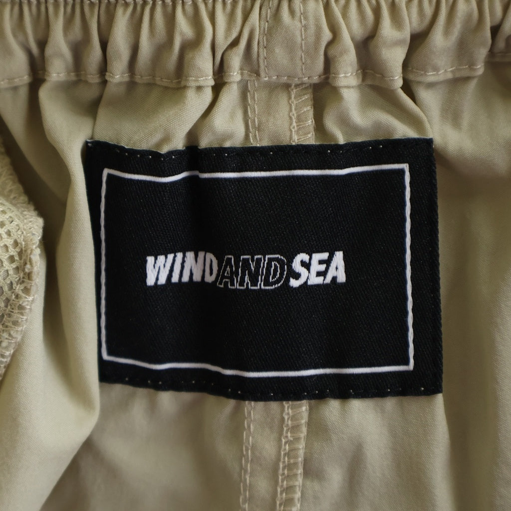 WIND AND SEA(ウィンダンシー) 20SS NYLON SHORTS WDS-20S2-PT-01 ナイロン ショーツ ハーフパンツ ベージュ