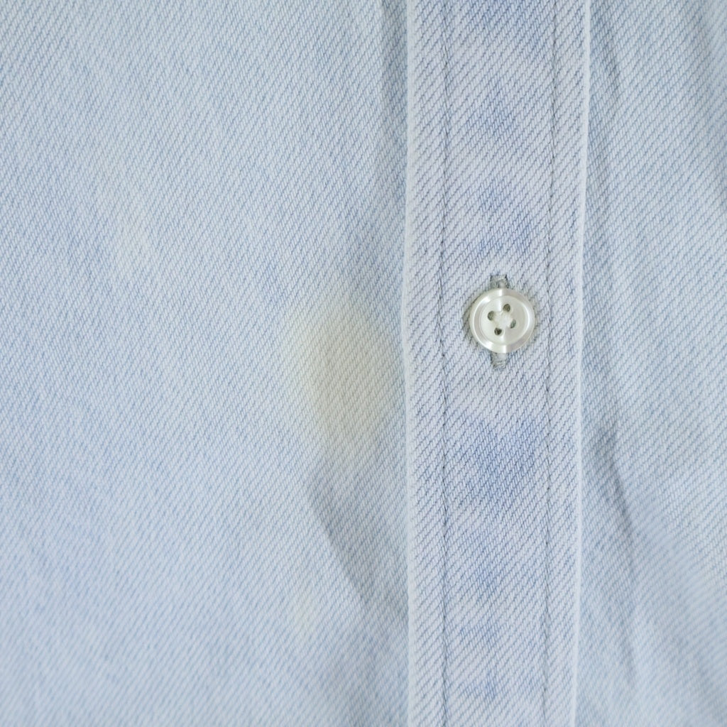 SUPREME(シュプリーム) 22SS Small Box Shirt Washed Blue スモールボックスロゴ デニム 長袖シャツ インディゴ