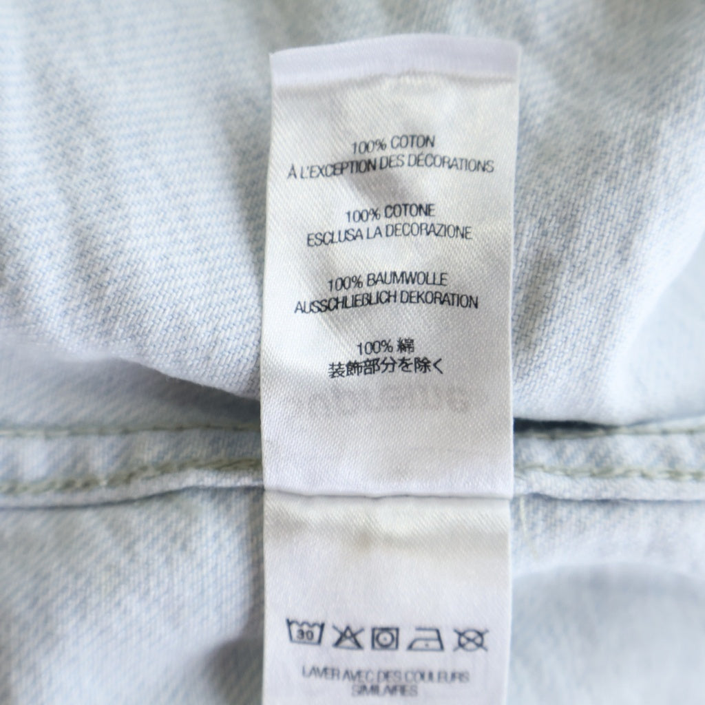 SUPREME(シュプリーム) 22SS Small Box Shirt Washed Blue スモールボックスロゴ デニム 長袖シャツ インディゴ