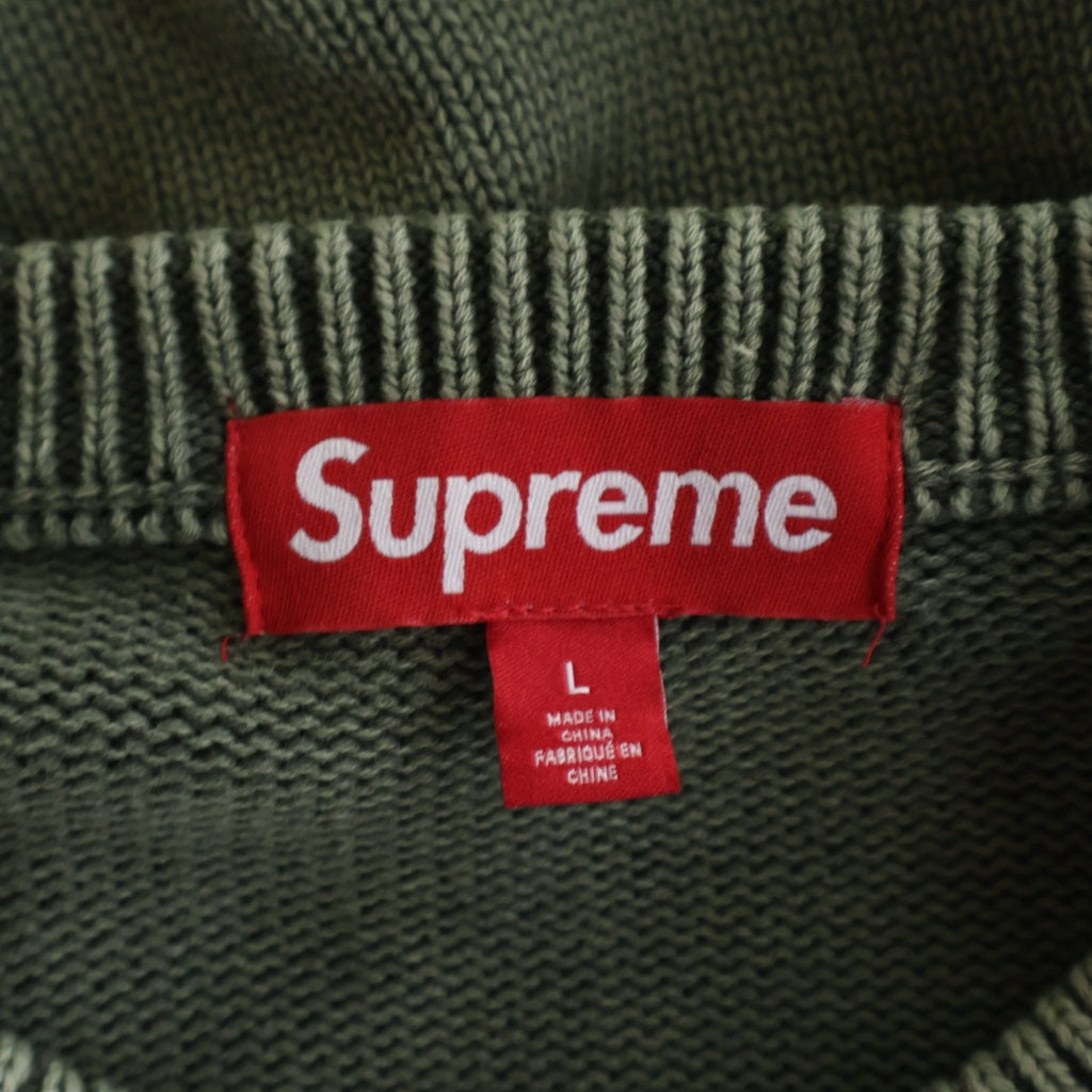 SUPREME(シュプリーム) 26SS Overdyed Raised Sweater オーバーダイ レイズド スウェット 長袖 ニット カーキ