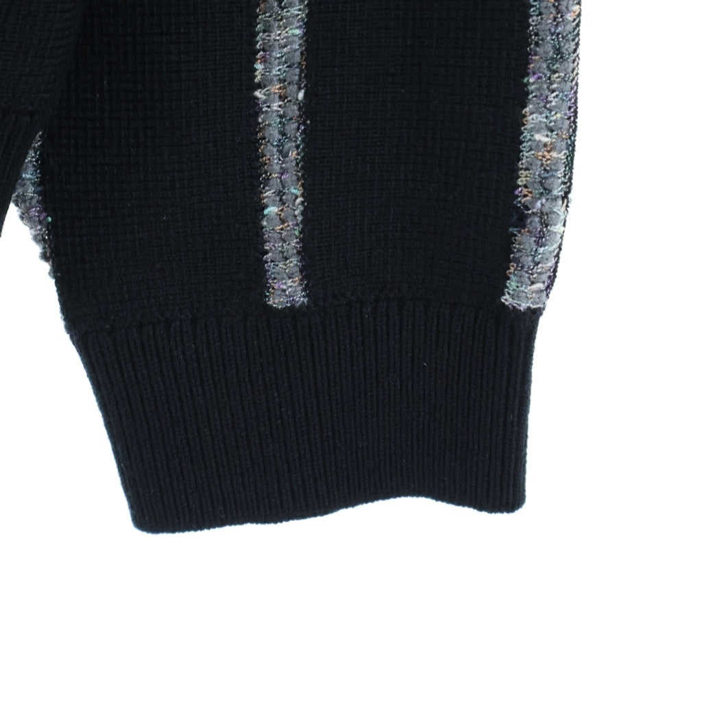 SUPREME(シュプリーム) 24AW Speckle Stripe Zip Up Cardigan ストライプ ジップアップ カーディガン ブラック
