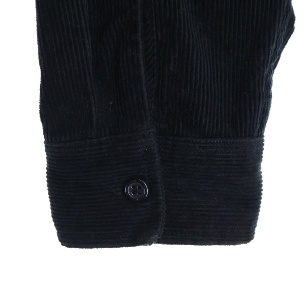 SUPREME(シュプリーム) 21AW Gonz Corduroy Work Shirt ロゴワッペン付き 長袖シャツ コーデュロイ ブラック