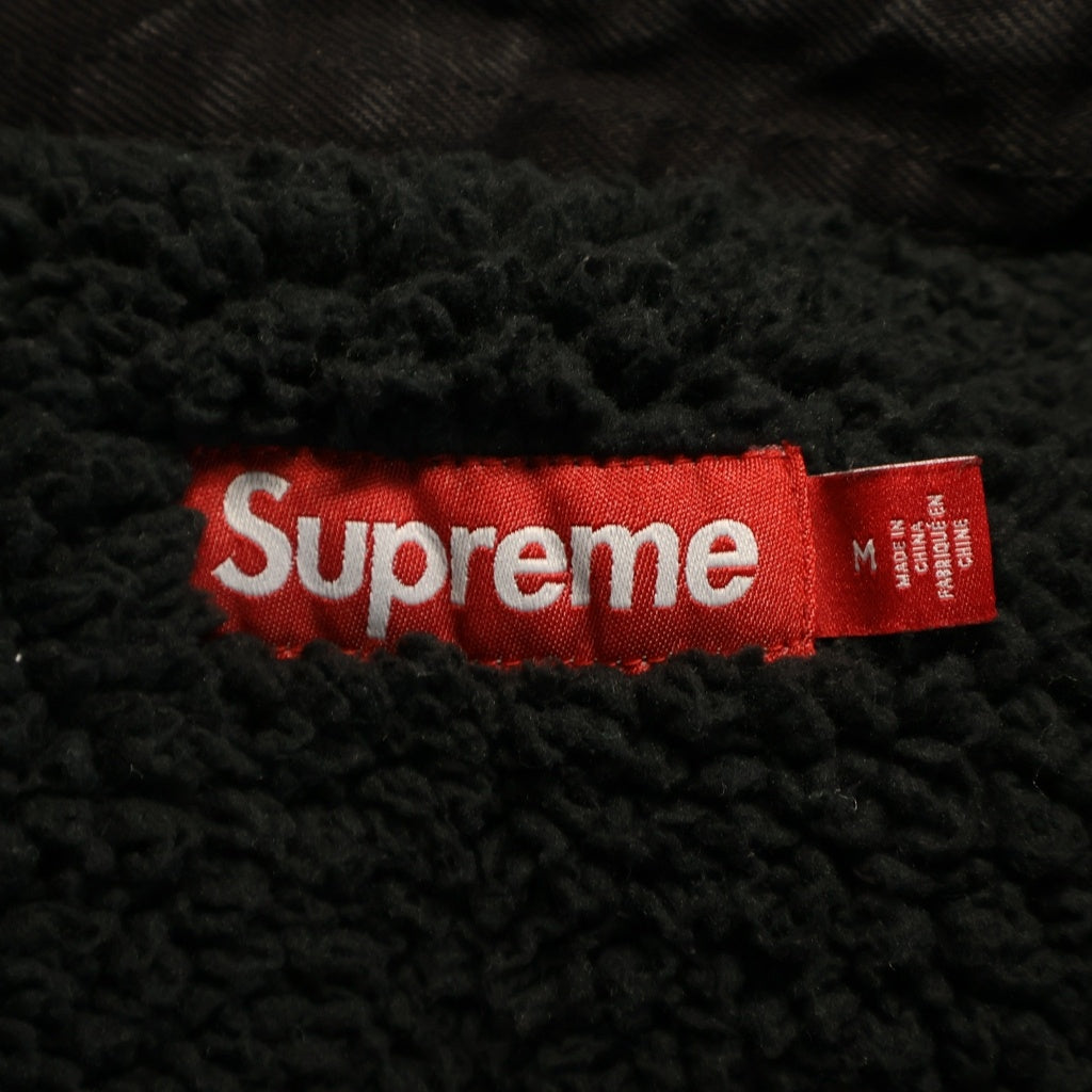 SUPREME(シュプリーム) 24AW Faux Shearling Lined Work Shirt フォー シアリング ラインド ワークシャツ デニム ブラック