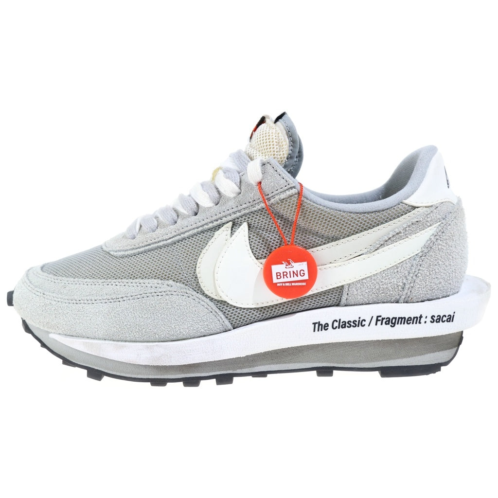 NIKE(ナイキ) ×fragment design ×sacai LD Waffle Light Smoke Grey DH2684-001 ×フラグメントデザイン ×サカイ LDワッフル ローカットスニーカー シューズ US9.5/27.5cm グレー