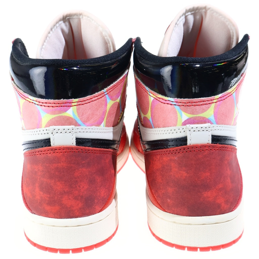 NIKE(ナイキ) ×Spider-Man Air Jordan 1 Retro High DV1748-601 ×スパイダーマン エアジョーダン1 レトロ ハイ OG SP ハイカットスニーカー シューズ US9.5/27.5cm レッド/ホワイト