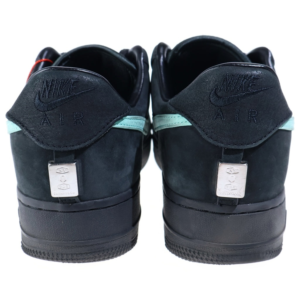 NIKE(ナイキ) ×TIFFANY&CO AIR FORCE 1 LOW 1837 DZ1382-001 ×ティファニー エアフォース1 ローカットスニーカー シューズ US9/27.0cm ブラック/ティファニーブルー