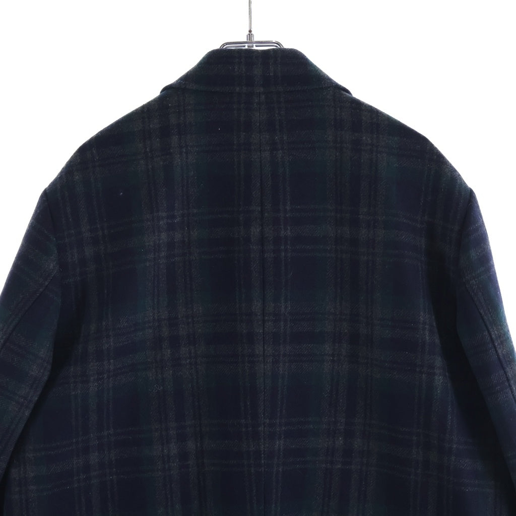 Paul Smith(ポールスミス) チェック柄 チェスターコート ウール PY-BM-87030 ブラック