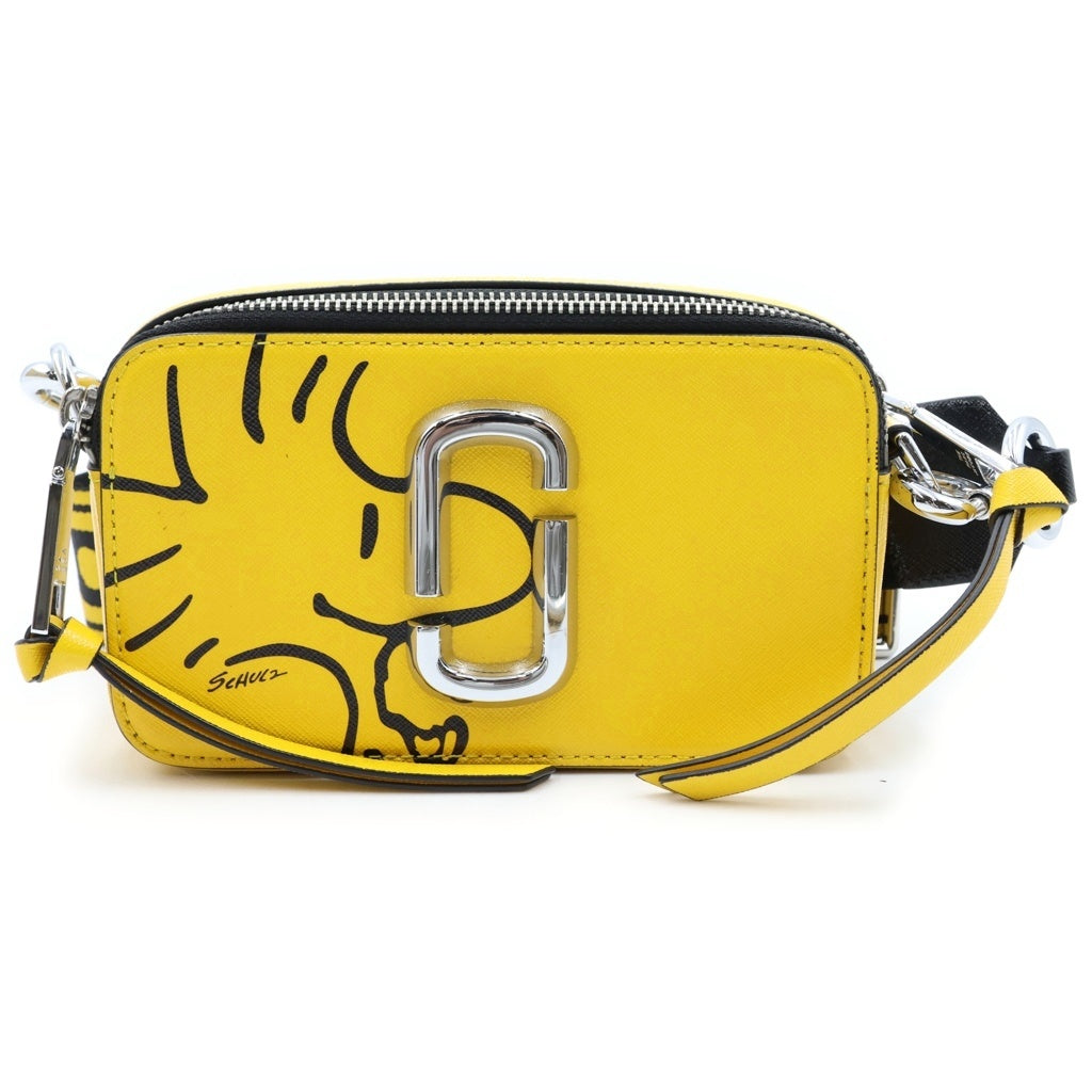 MARC JACOBS(マークジェイコブス) ×PEANUTS THE SNAPSHOT M0016815 ピーナッツ ザスナップショット ショルダー カメラバッグ イエロー レディース