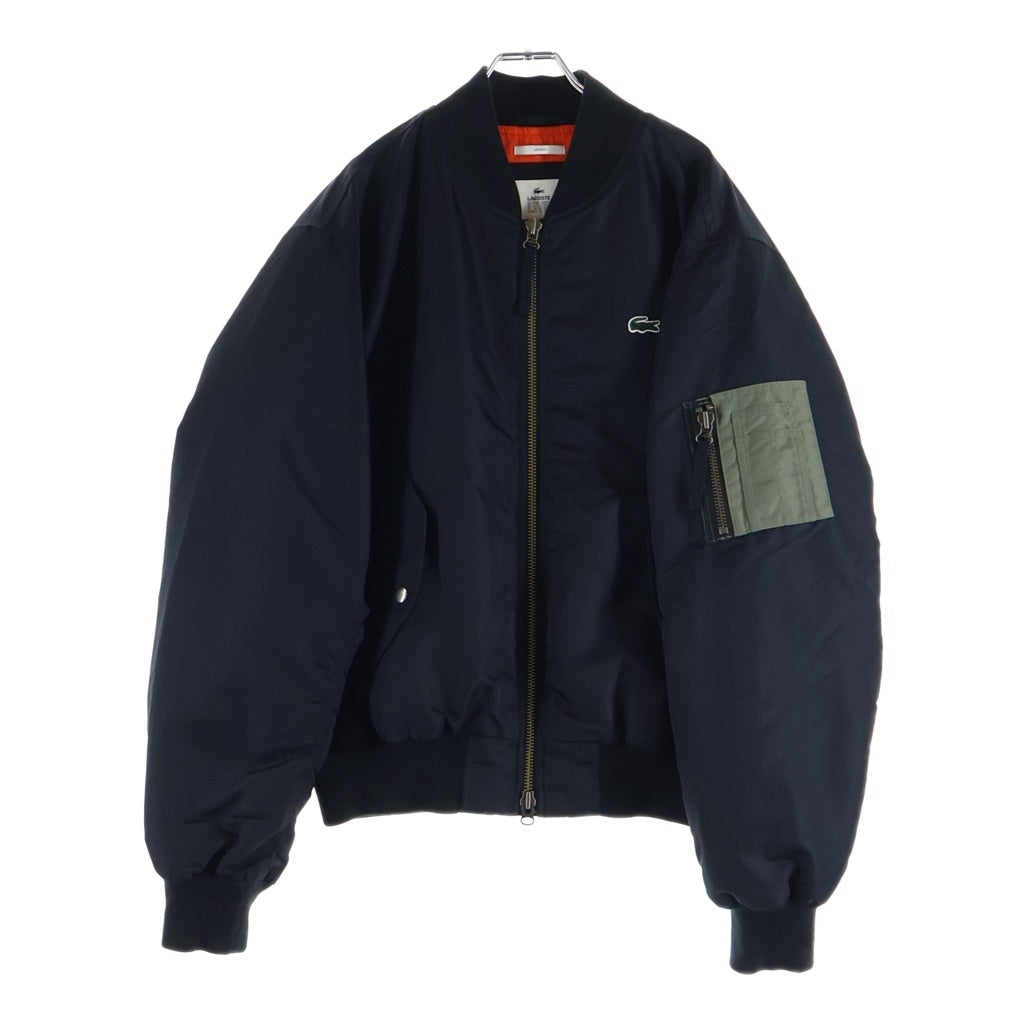 LACOSTE(ラコステ) フェルトロゴ MA-1 ジャケット BH1158 ブラック