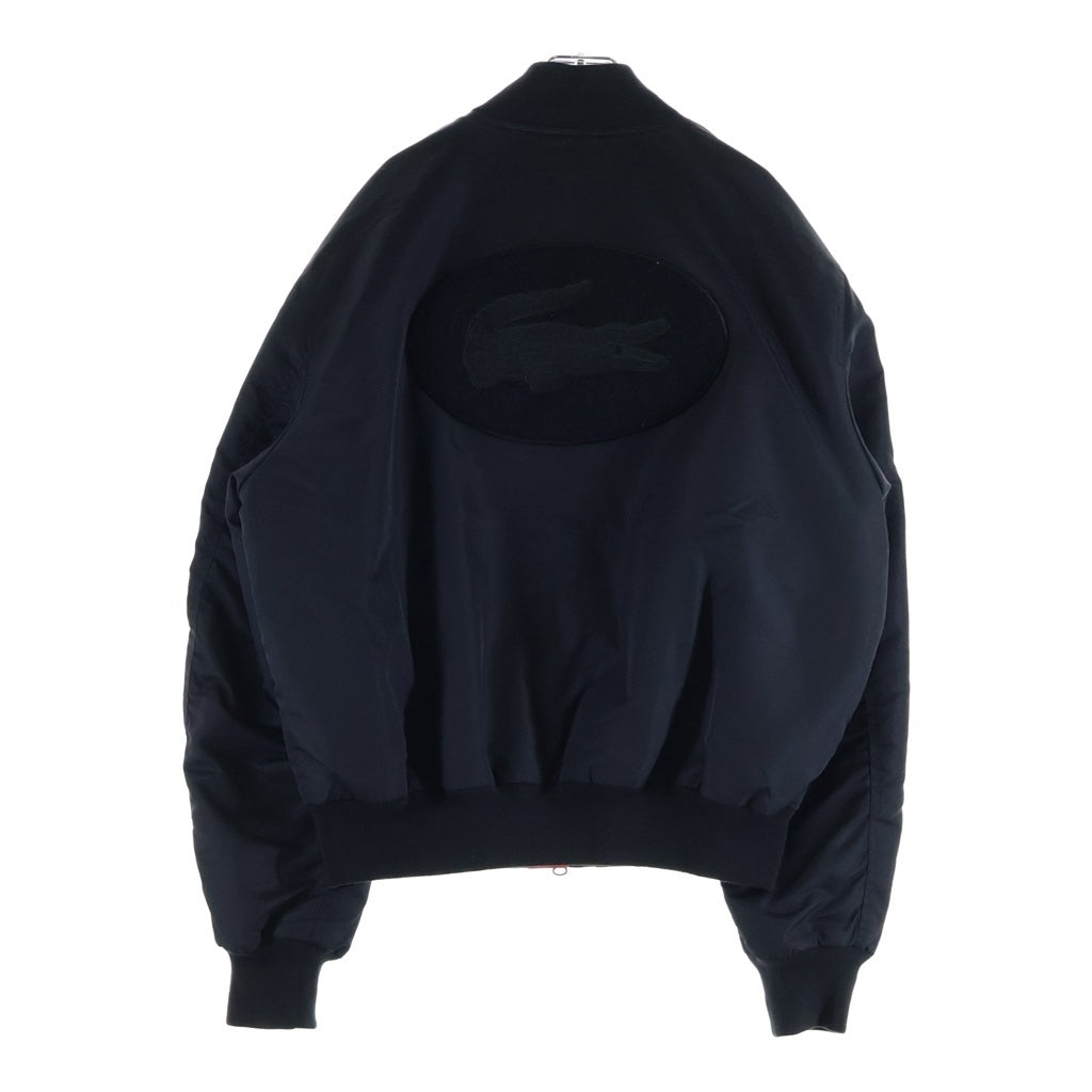 LACOSTE(ラコステ) フェルトロゴ MA-1 ジャケット BH1158 ブラック
