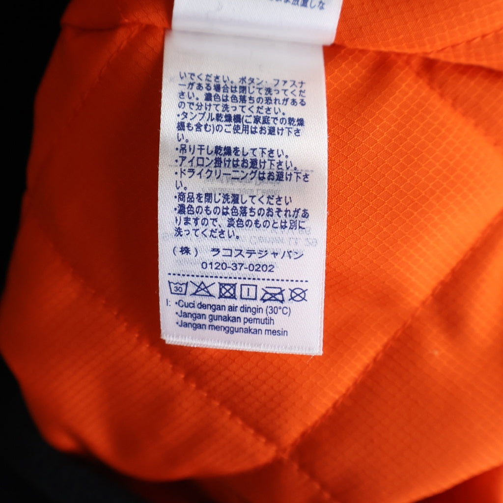 LACOSTE(ラコステ) フェルトロゴ MA-1 ジャケット BH1158 ブラック
