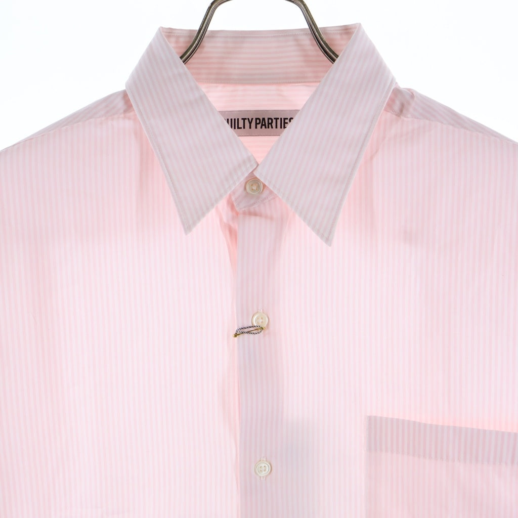 WACKO MARIA(ワコマリア) 23SS REGULAR COLLAR SHIRT 23SS-WMS-RC07 レギュラー カラー シャツ 半袖 ピンク