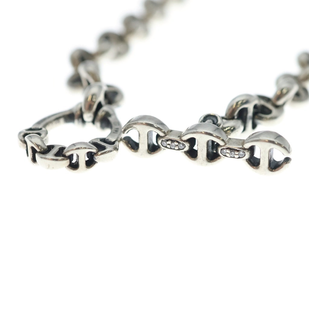 HOORSENBUHS(ホーセンブース) 5MM OPEN-LINK BRACELET ダイヤ入り ブレスレット シルバー HB060-SSWD-7