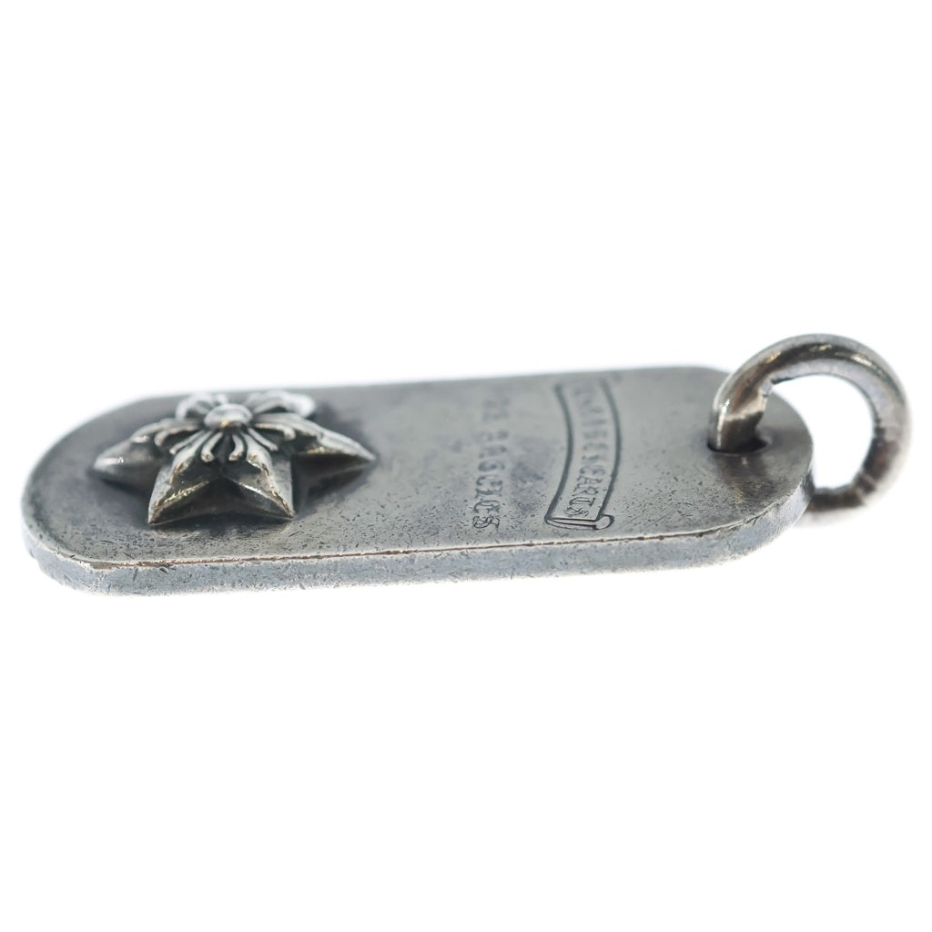 CHROME HEARTS(クロムハーツ) RAISED STAR DOGTAG レイズドスタードッグタグ LA限定 シルバーネックレストップ