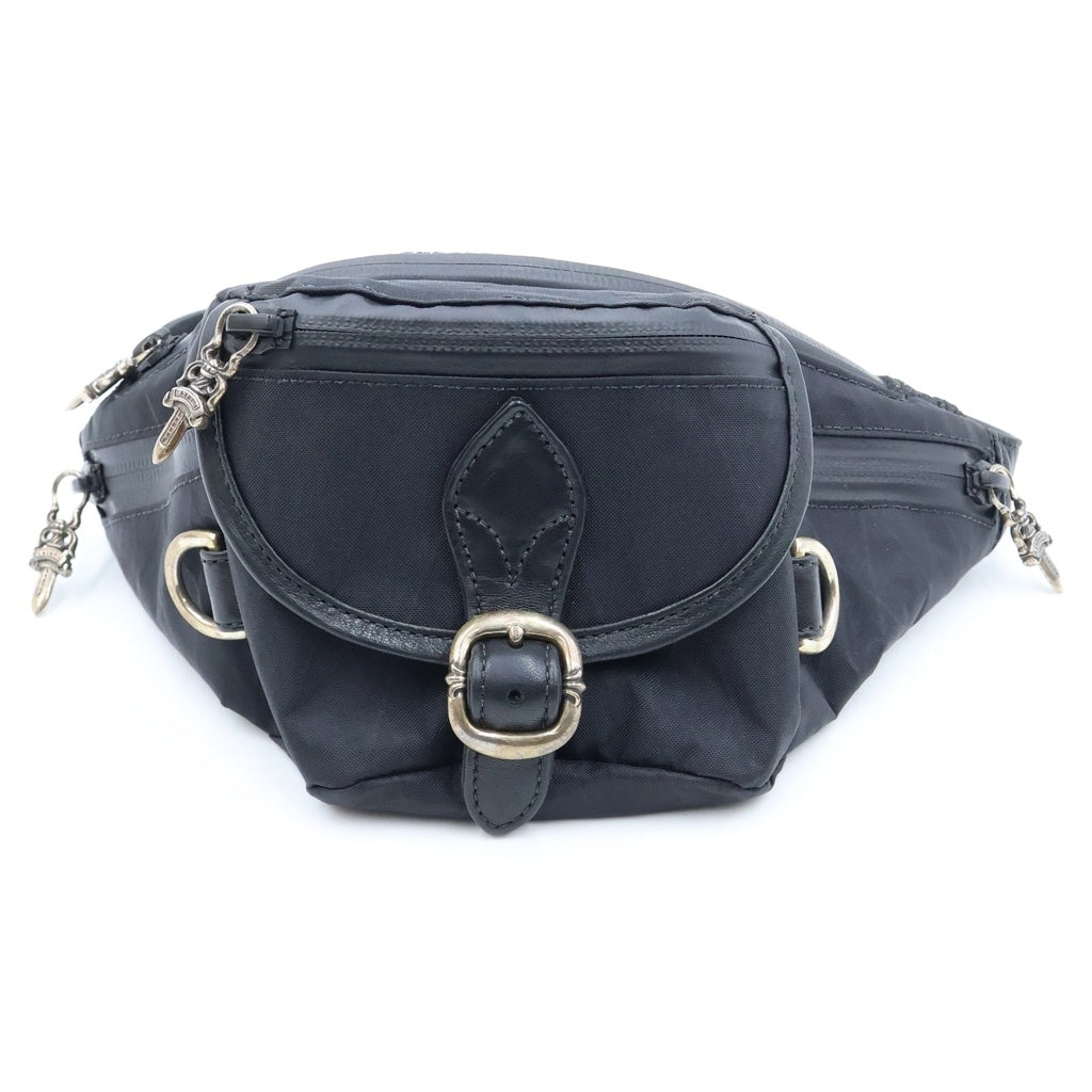 CHROME HEARTS(クロムハーツ) #1 SNAT PACK NYLON スナットパック ダガージップガンスリンガーベルト ナイロン ウエストバッグ ブラック